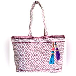 NEW Estee Lauder Pink Tote shoulder Canvas Bag